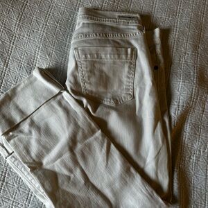 Citizens Of Humanity Cream Straight Leg Jeans